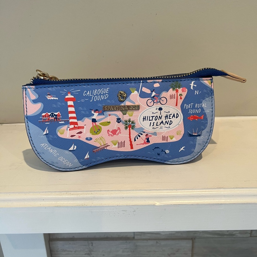 Spartina 449 Coastal Blue Island Pouch